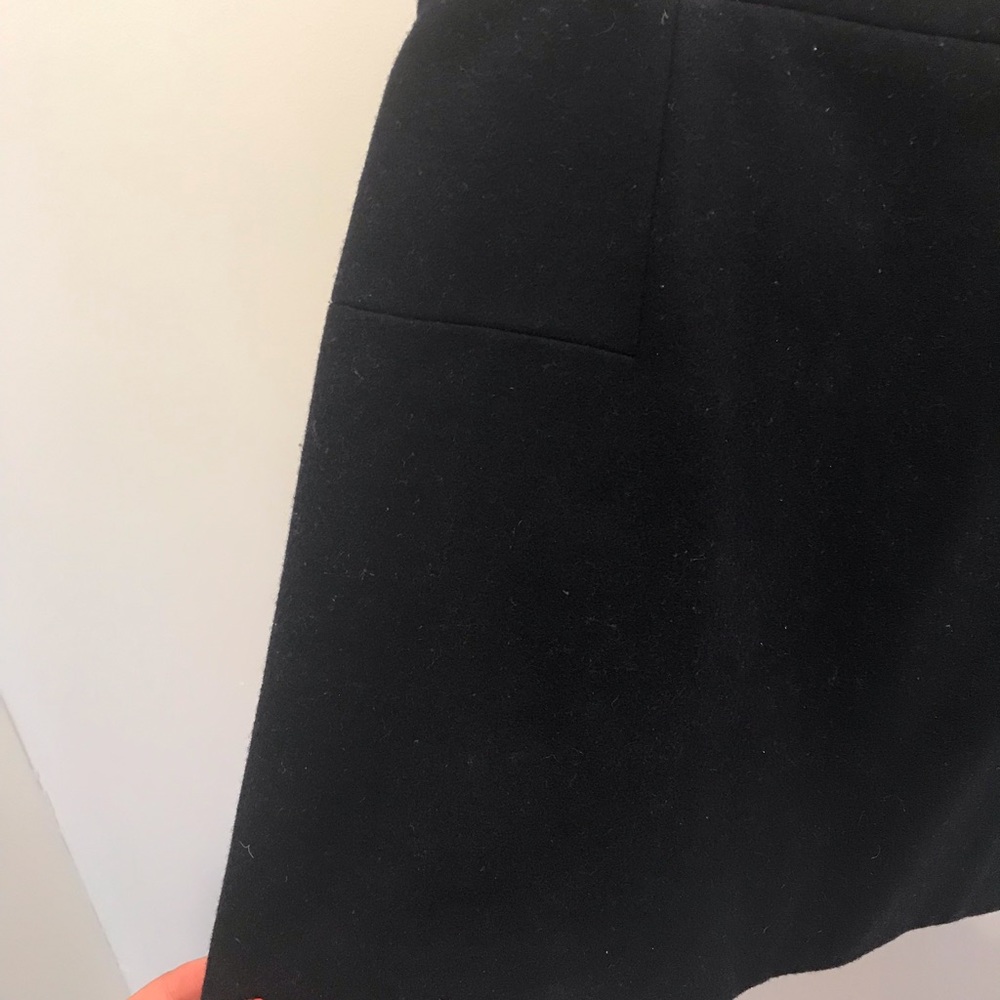 J Crew Navy Blue Felted Wool Mini Skirt, 6 - Picture 4 of 7
